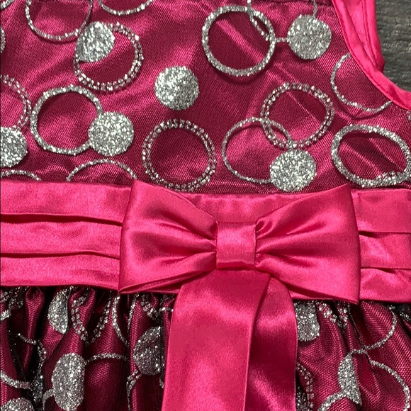 Girls age 7 cerise pink party dress - Picture 2 of 5